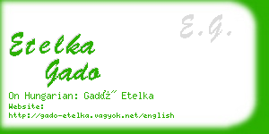 etelka gado business card